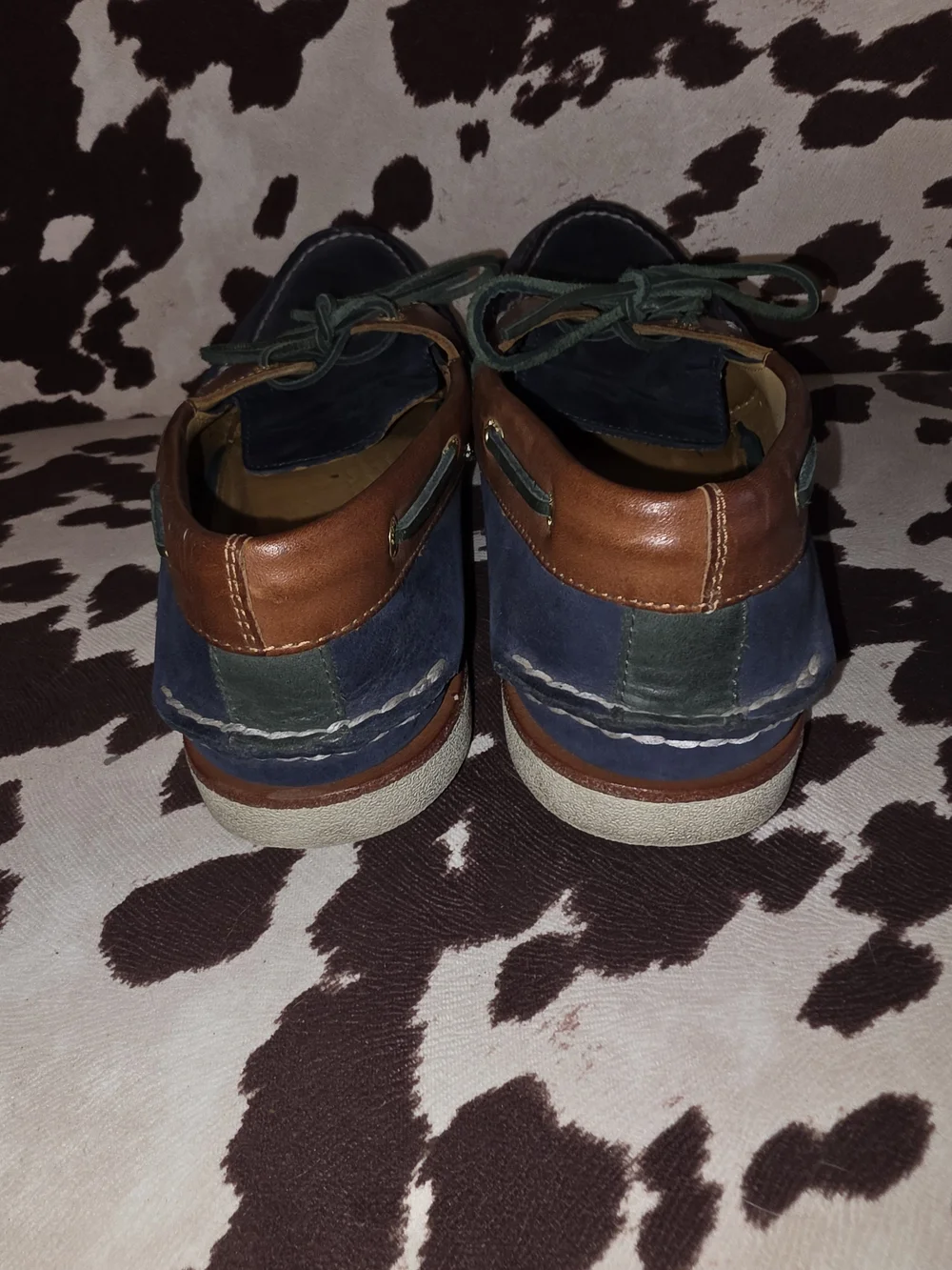 Men's Navy and Brown Sperry's Boat Shoes